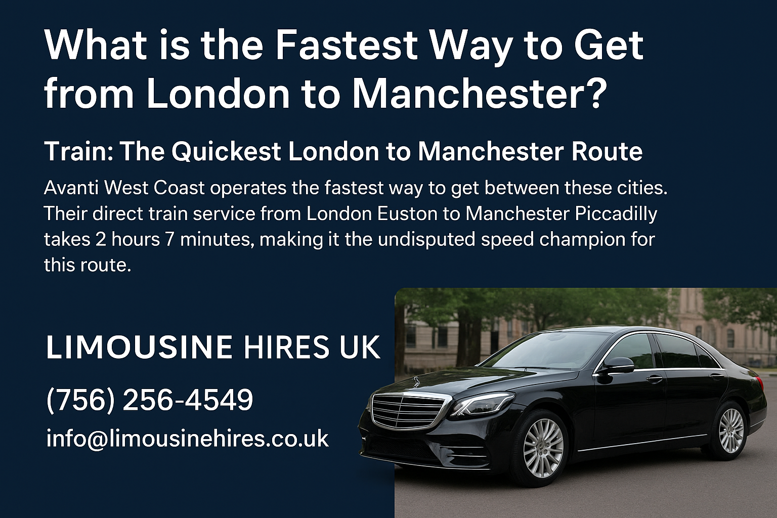 What is the Fastest Way to Get from London to Manchester?